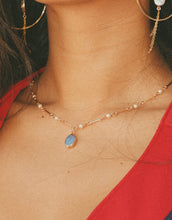 Load image into Gallery viewer, Siren Blue Pearl Kiki Necklace
