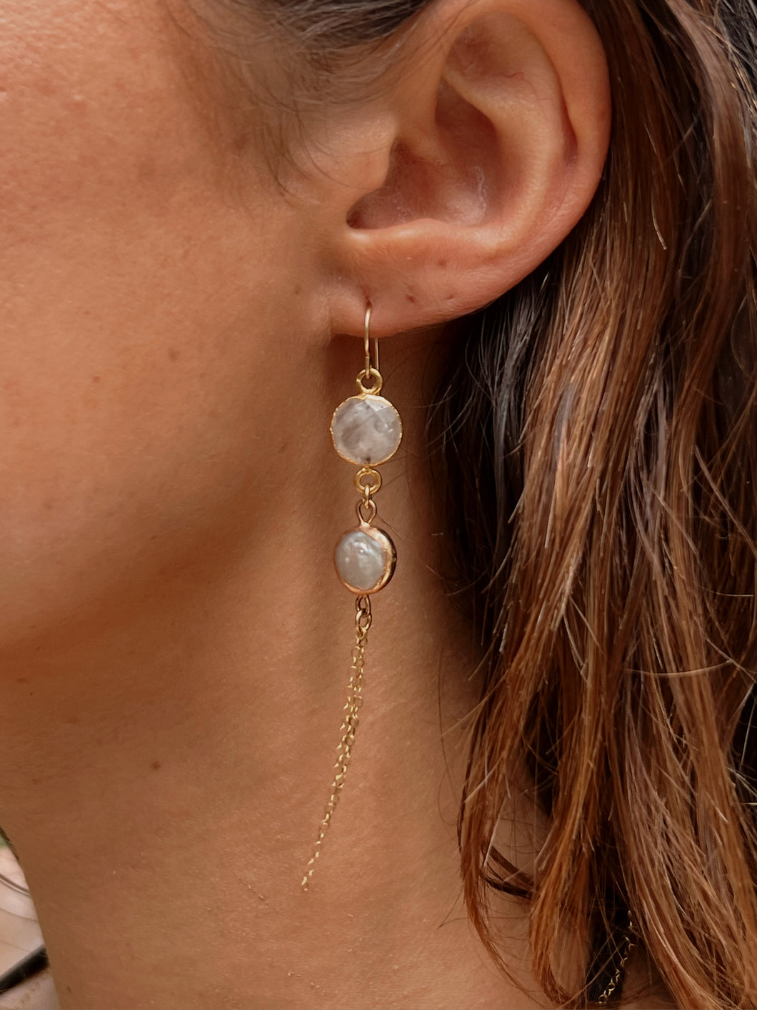 Moonstone Perla Earrings