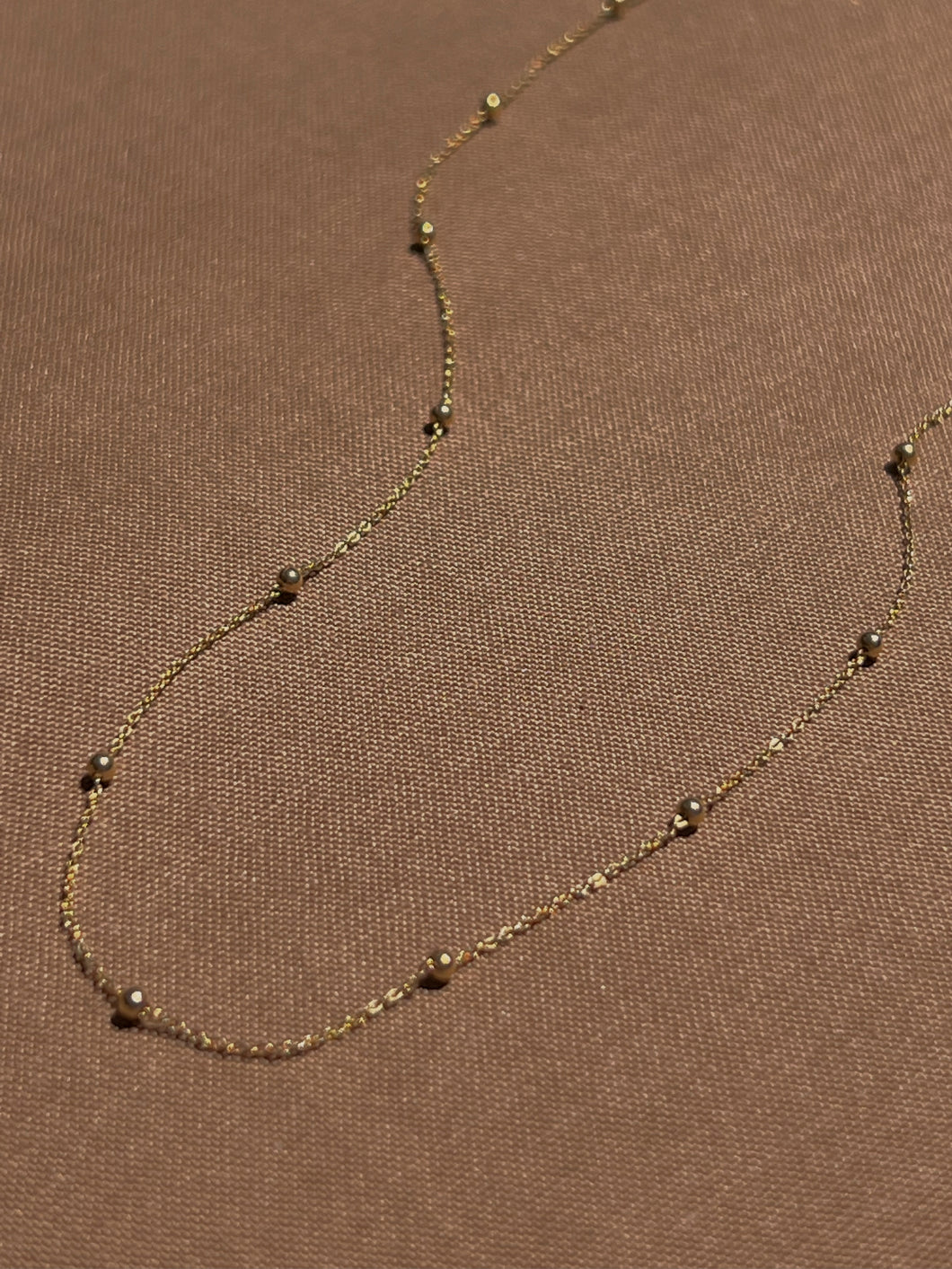 14k Yellow Gold Satellite Necklace