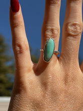 Load image into Gallery viewer, One Of A Kind Sterling Silver Oval Turquoise Ring // Size 5
