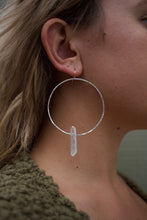 Load image into Gallery viewer, Crystal Quartz Chakra Hoops
