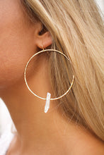 Load image into Gallery viewer, Crystal Quartz Chakra Hoops
